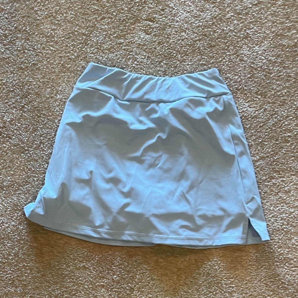 light blue tennis skirt